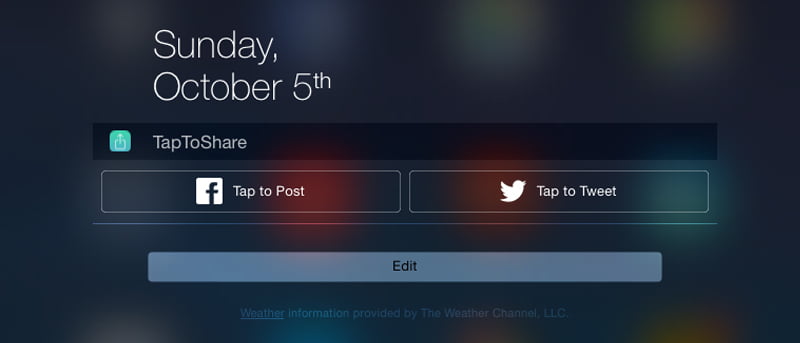 Cómo agregar el widget para compartir de Facebook/Twitter al Centro de notificaciones de iOS 8