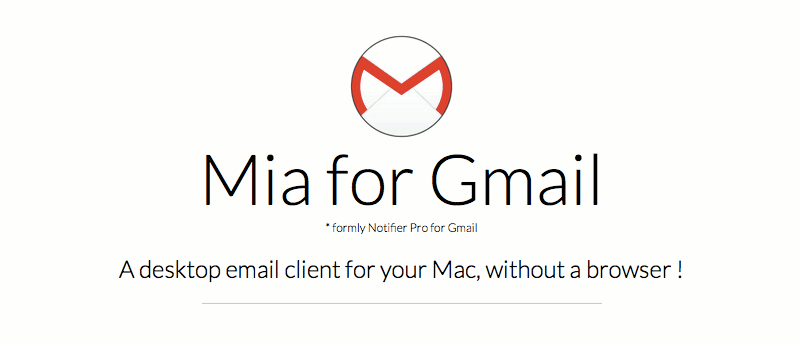 Mia para Gmail: accede a Gmail desde la barra de menú de tu Mac