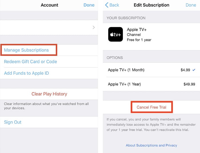 Cancelar Apple Tv Plus Últimos pasos