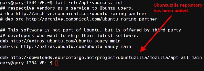 repositorio de ubuntuzilla añadido