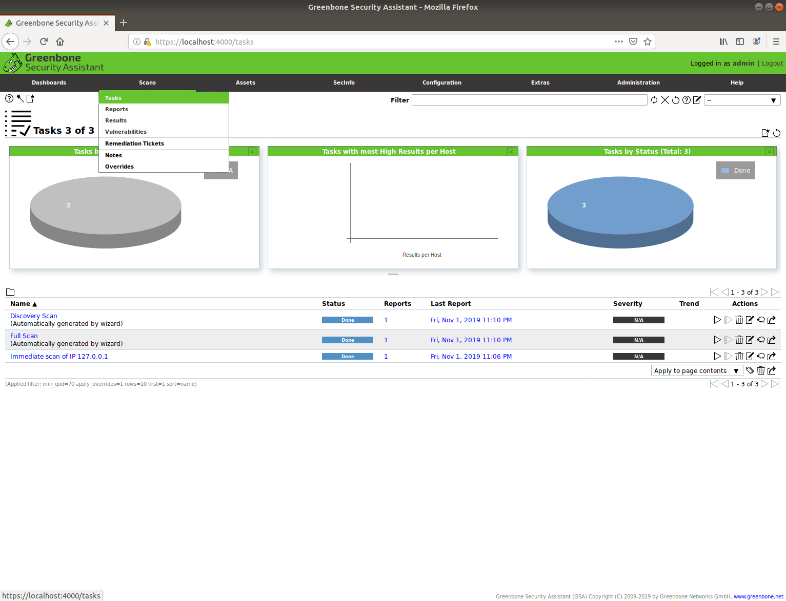 tarea terminada