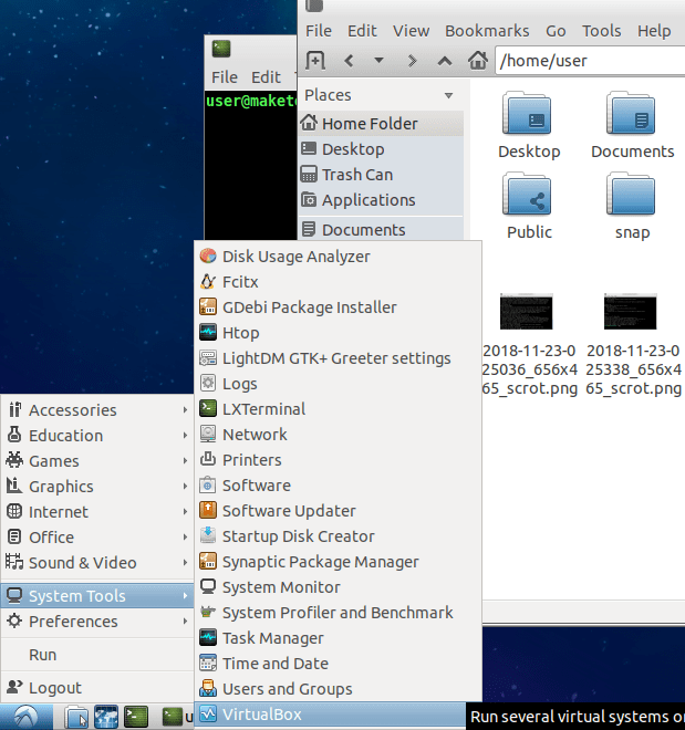 virtualbox-ubuntu-lxde-lanzador-de-aplicaciones