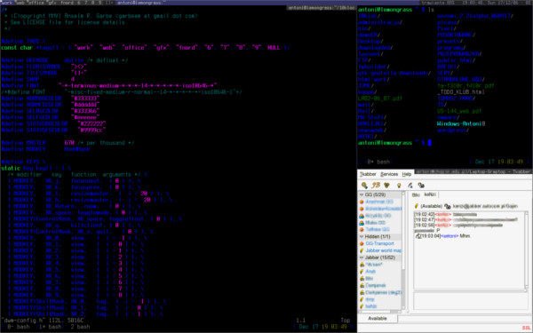 5 grandes administradores de ventanas de mosaico para linux dwm