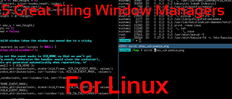 5 excelentes administradores de ventanas de mosaico para Linux