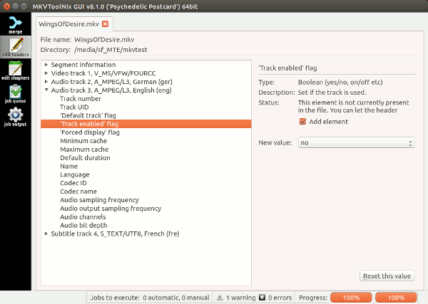mkvtoolnix-editheaders