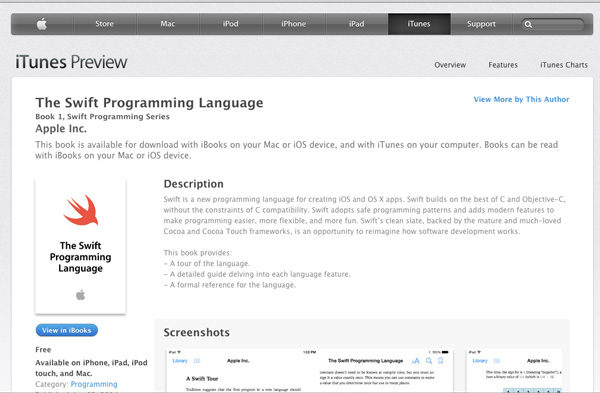 Lenguaje de programación Swift-iBooks