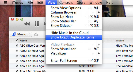 Cómo-encontrar-duplicados-iTunes-Show-Exact-Duplicates
