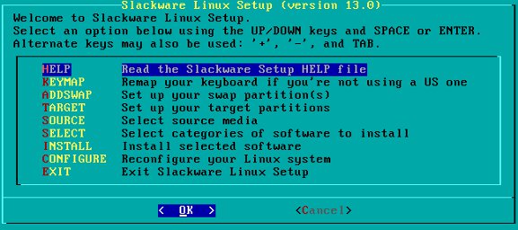 configuración de slackware13