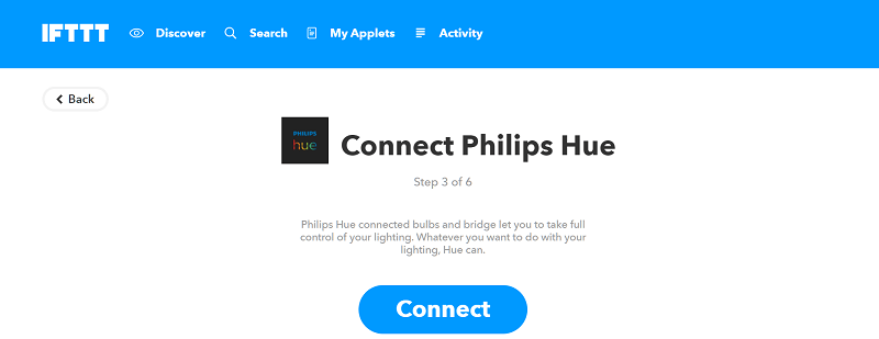 correo-e-ifttt-connect-phillips-hue