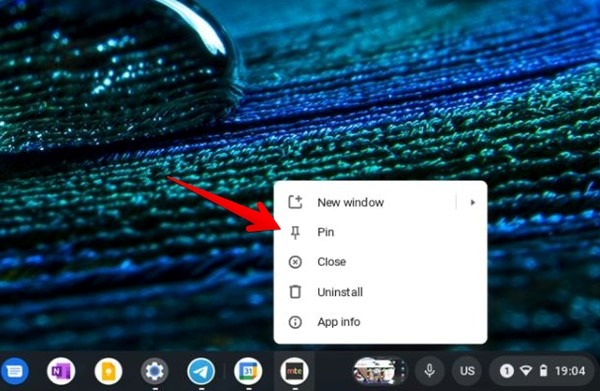 Estante de Chromebook Agregar pin de sitio web