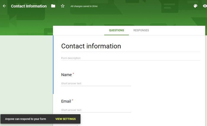 Xx formas de usar el formulario de contacto de Google Forms