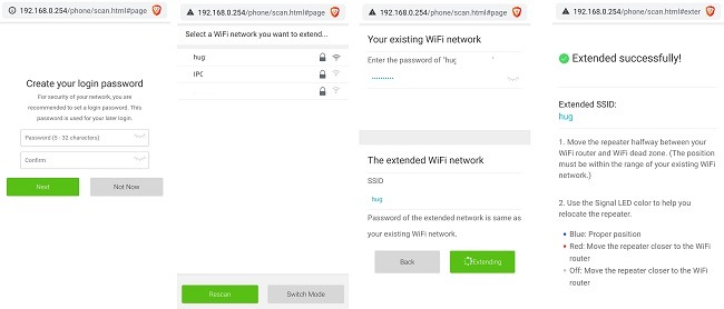 Navegador de revisión del extensor de rango Wi Fi de Rock Space