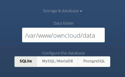 owncloud-servidor-cambiar-base de datos