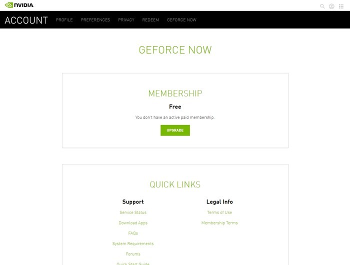 Geforce Now Game Streaming Membresía Gratis