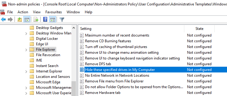 Política de cambio de directiva de grupo para no administradores de Windows