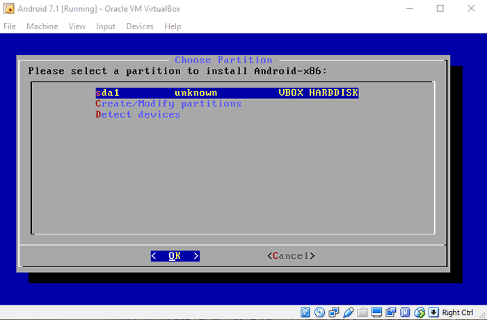 ejecutar-android-en-virtualbox-seleccionar-partición-creada