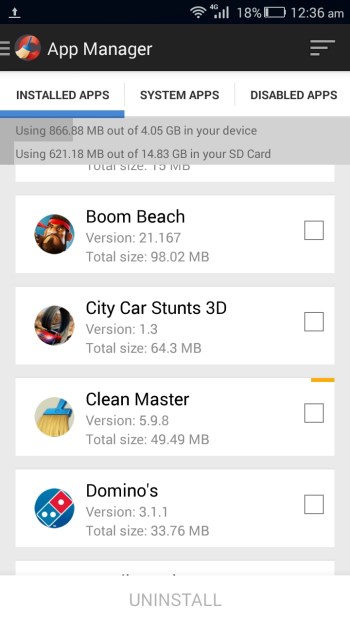 CCleaner para el administrador de aplicaciones de Android