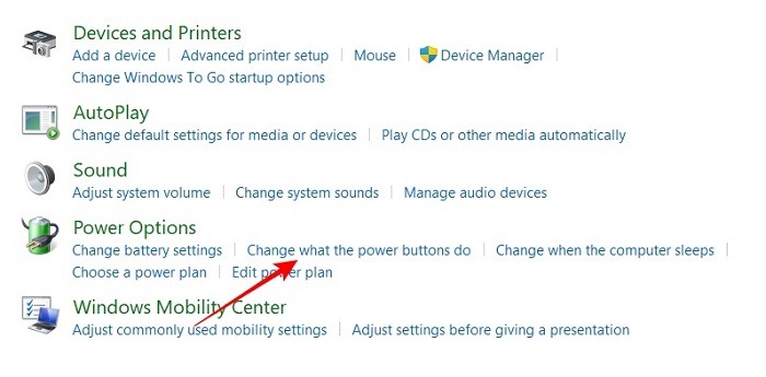 La configuración de energía de Windows cambia lo que hacen los botones de encendido