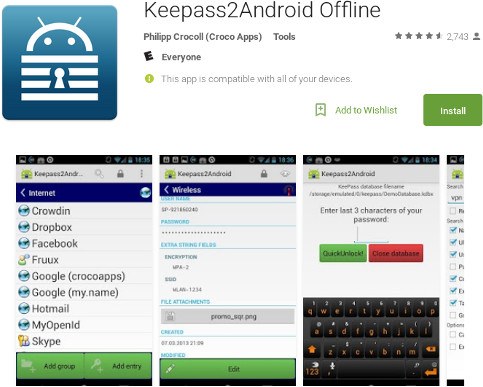 keypass-keepass2android-fuera de línea