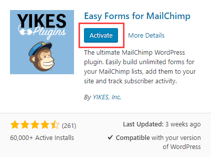 mailchimp-a-wordpress-activar-complemento-instalado