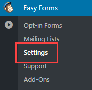 mailchimp-to-wordpress-select-settings-option