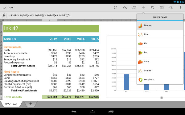 Quickoffice frente a Google Drive - Quickoffice