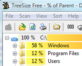 TreeSize Free hace que el análisis del espacio en disco sea pan comido
