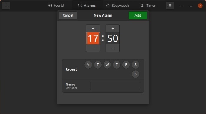 Comprobar la hora con las alarmas de los relojes Gnome 1