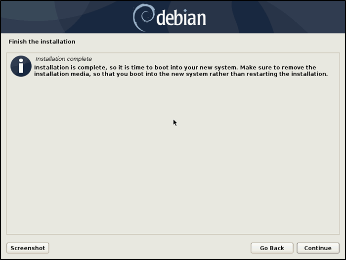 Instalación de Debian completa