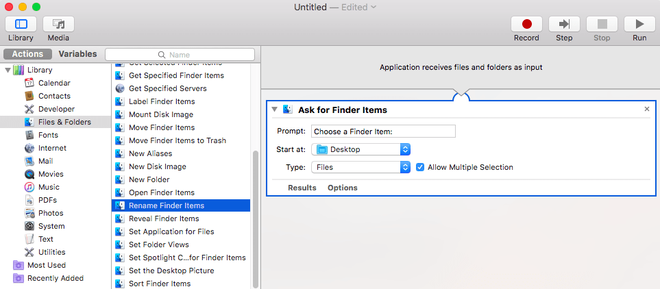 Puede cambiar el nombre de los archivos en masa, con esta sencilla aplicación Automator.