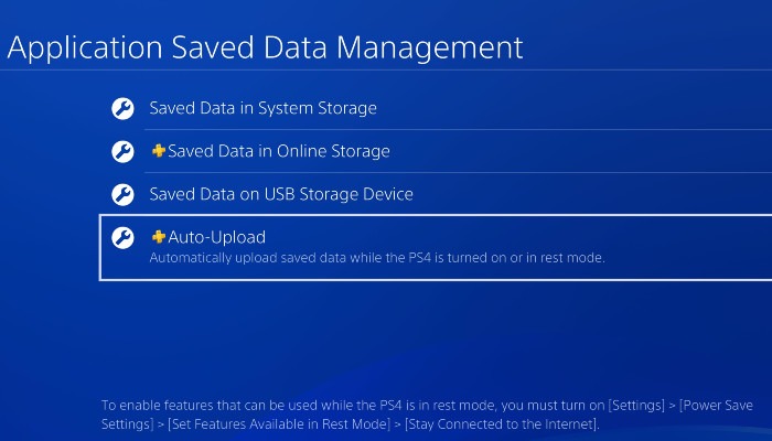 Carga automática de datos guardados de Ps4