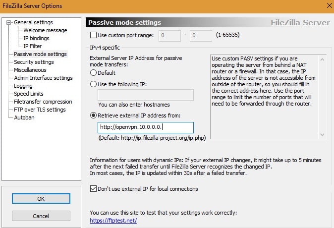 filezilla-server-set-openvpn-as-external-ip-address