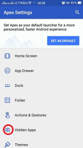 Apex-launcher-localizar-aplicaciones ocultas