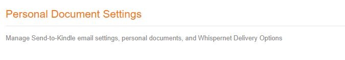 Configuración de documentos personales de Android Web a Kindle