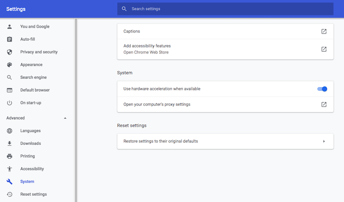 ¿Usas Google Chrome?  Puede editar su configuración de proxy, en el menú "Avanzado > Sistema».’ class=»lazyload wp-image-348014″ title=»Proxy Tor con Raspberry Pi Google Chrome»></p>
<p>4. Seleccione «Abrir la configuración de proxy de su computadora».</p>
<p>Los próximos pasos variarán, dependiendo de su sistema operativo.</p>
<p><strong>Mac OS</strong></p>
<p>Si es un usuario de Mac, entonces Google Chrome ya debería haber iniciado el menú «Red -> Proxies» de su Mac.  En esta ventana:</p>
<ul>
<li>Seleccione «Proxy SOCKS».</li>
</ul>
<p><img decoding="async" width="665" height="553" src="https://expertogeek.com/wp-content/uploads/2022/08/1660203005_867_Como-configurar-un-proxy-Tor-con-Raspberry-Pi.png" loading="lazy" alt="Si es usuario de Mac, deberá editar macOS