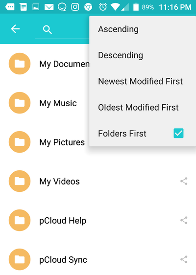 pcloud-drive-mobile-sort