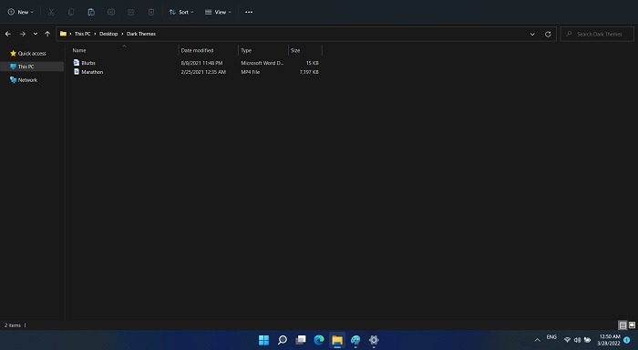 Temas oscuros Windows Explorador de archivos de Windows 11 Todo el sistema Oscuro