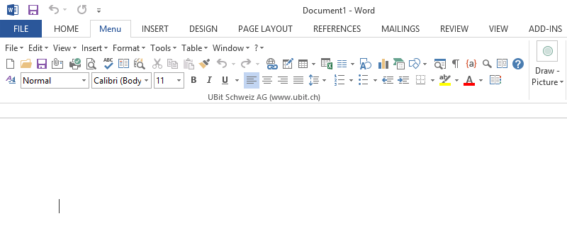 Restaurar la interfaz de usuario de la cinta al diseño clásico para Microsoft Office