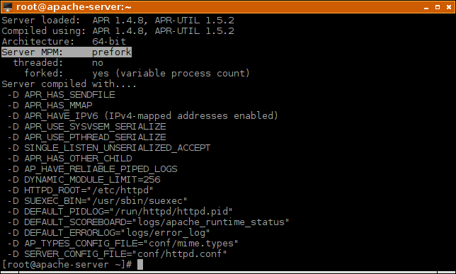 Apache Php Fpm Comprobar Mpm Centos