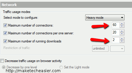 configuración del administrador de descargas gratuitas