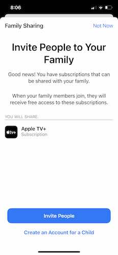 Configurar Apple Family Sharing Invitar Iphone