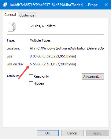 win10-clear-update-cache-delivery-optimization-folder-size