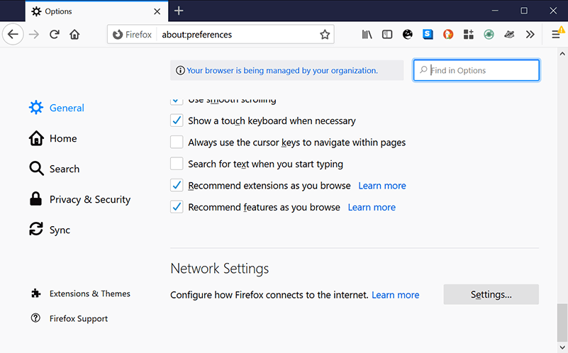 Dns sobre Https Habilitar la configuración de Firefox