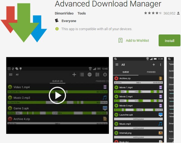 administrador-de-descargas-avanzado-de-android
