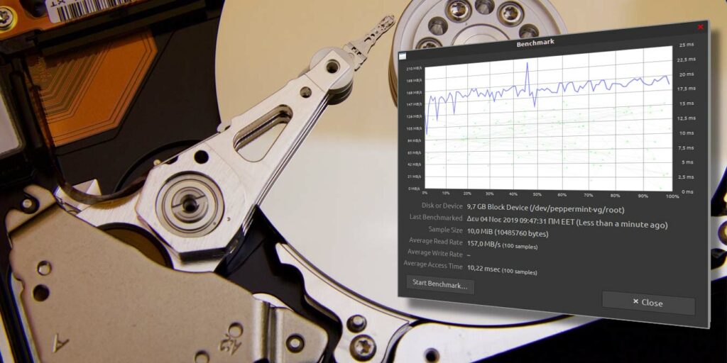 Gnome Disk Utility Benchmarking Featured