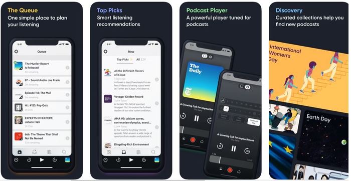 Las mejores aplicaciones de podcast Ios 2019 Castro