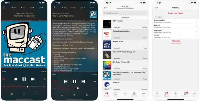 Las mejores aplicaciones de podcast para iOS 2019 Downcast