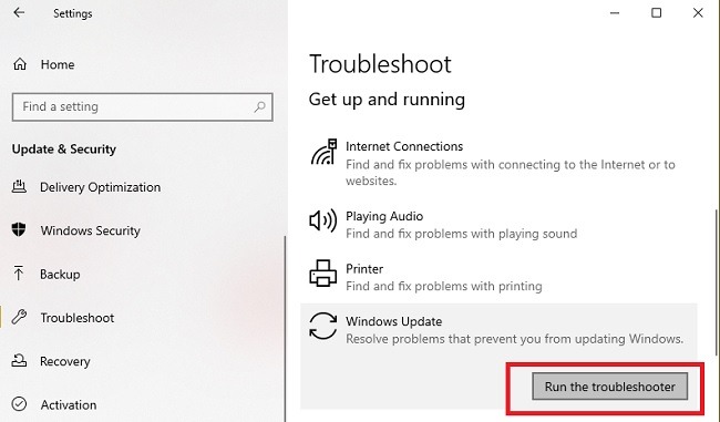 Solución de problemas de instalación de actualizaciones de Windows 10