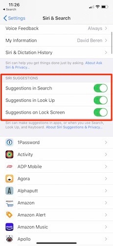 Cómo usar las sugerencias de Siri Ios Sugerencias de Siri