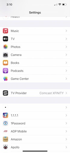 Agregar proveedor de Apple Tv Provider